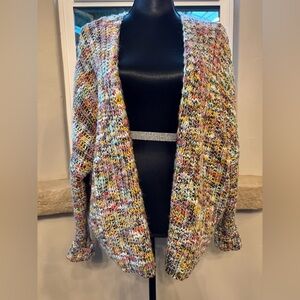 Staccato Multicolor Open-Front Cardigan Women’s Size Large